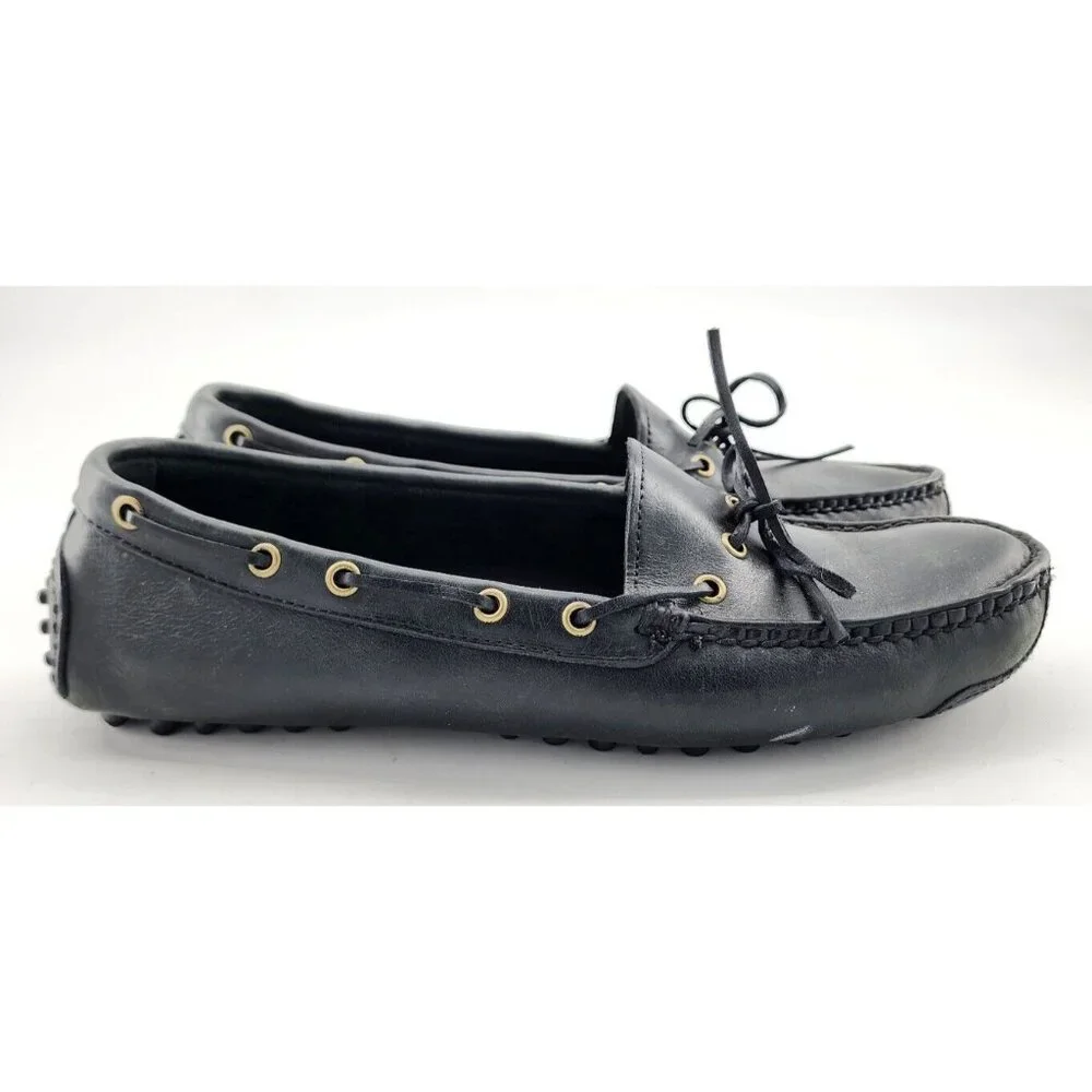 Cole Haan‎ Gunnison II Black Slip On Leather Driving Shoes Men's Size 8 M C05923